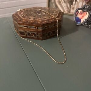 gold plated chain necklace